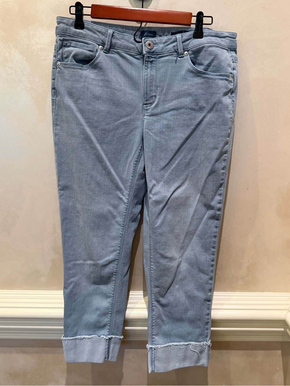 J. Jill Light Blue Cropped Stretch Jeans